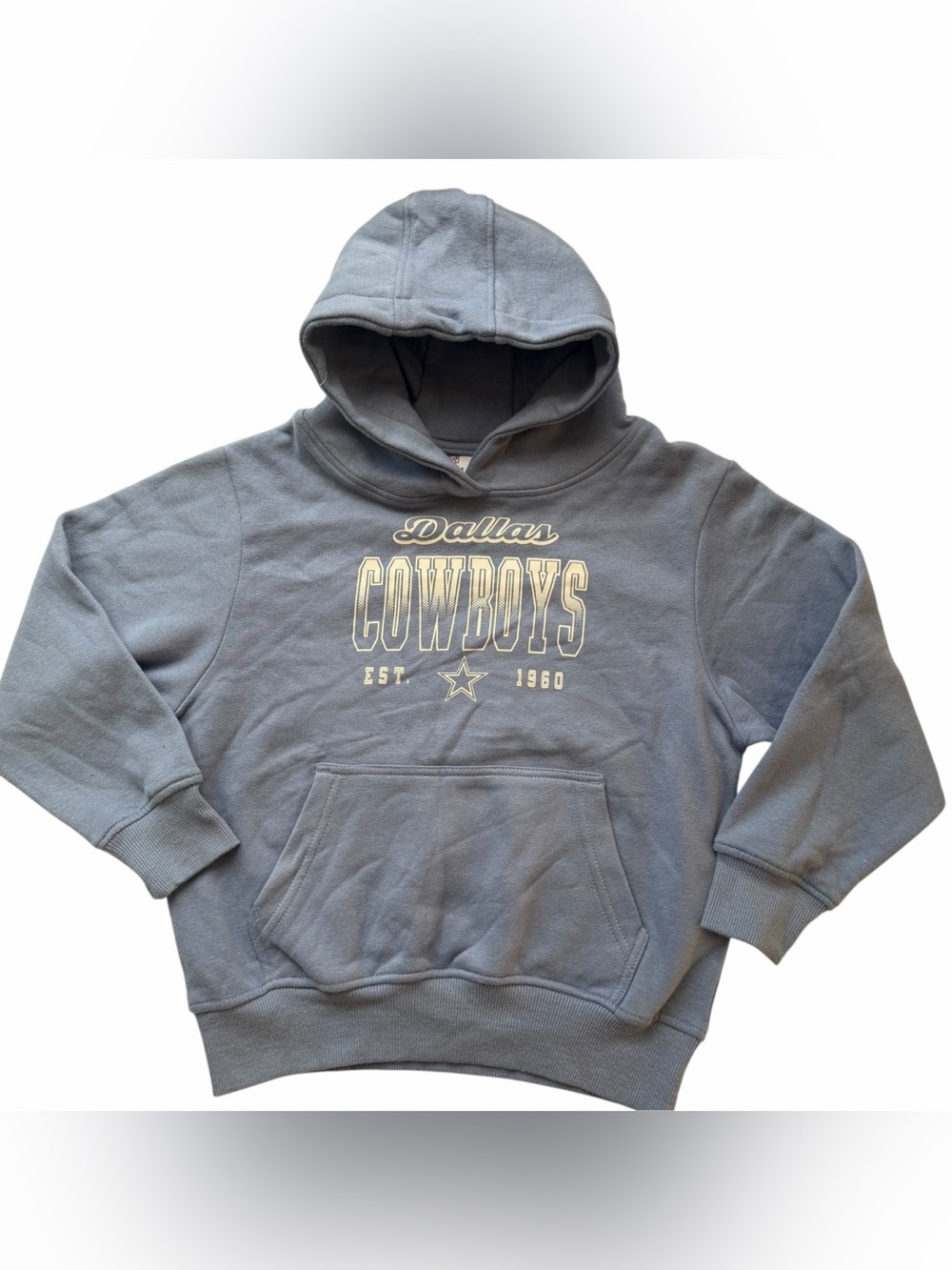 Dallas Cowboys Girls Blue Gray Hoodie Size S 6/6X NWT